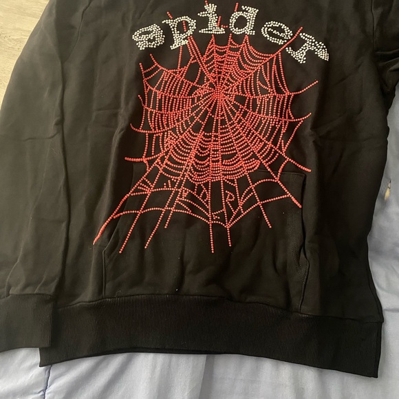 *NEW* SP5DER OG RHINESTONE HOODIE - Picture 2 of 3